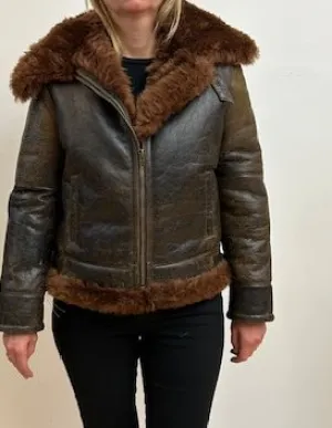 270AB Geniune shearling flight jacket