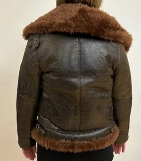 270AB Geniune shearling flight jacket