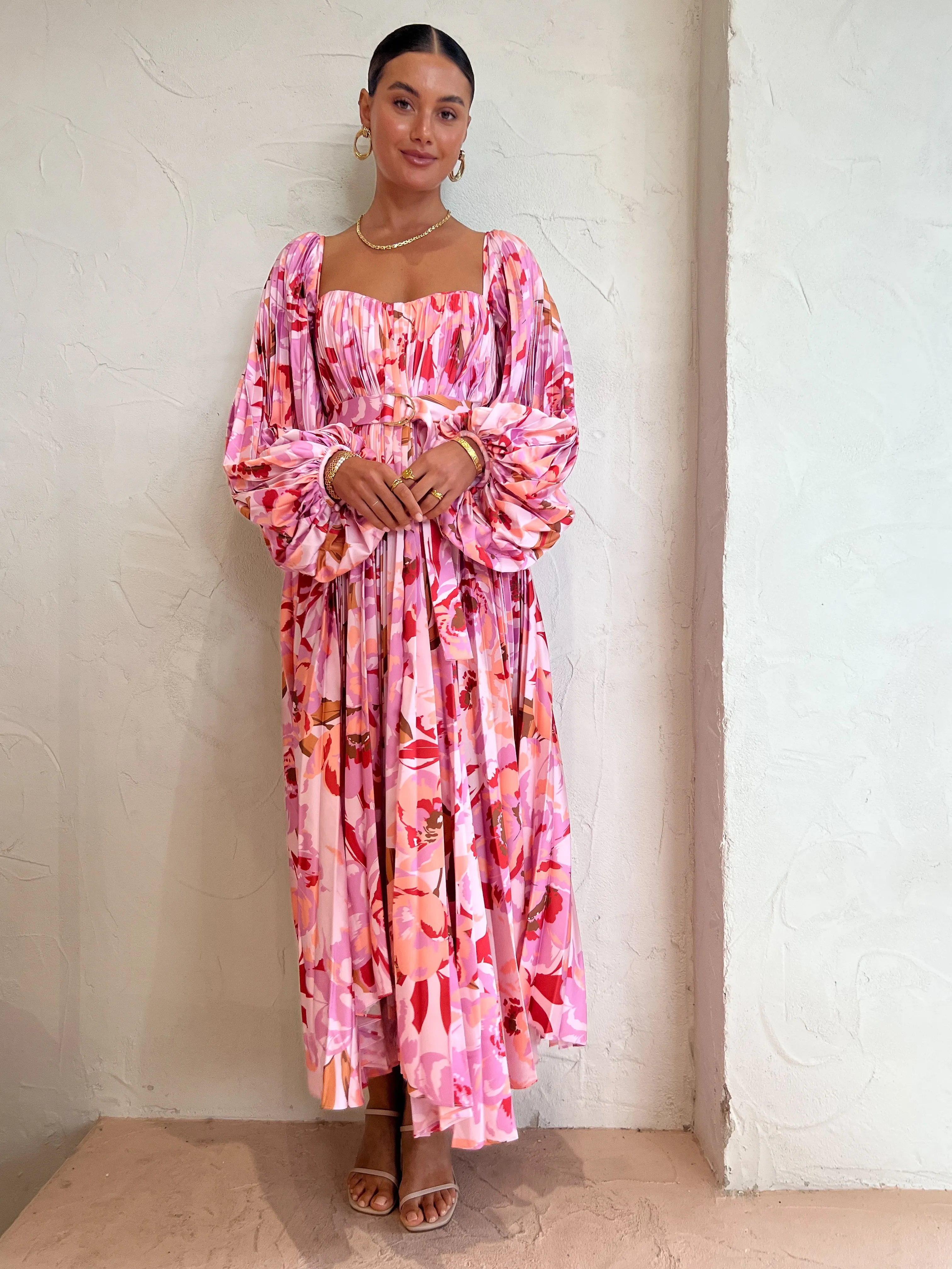 Acler Lothair Dress in Peony Harvest