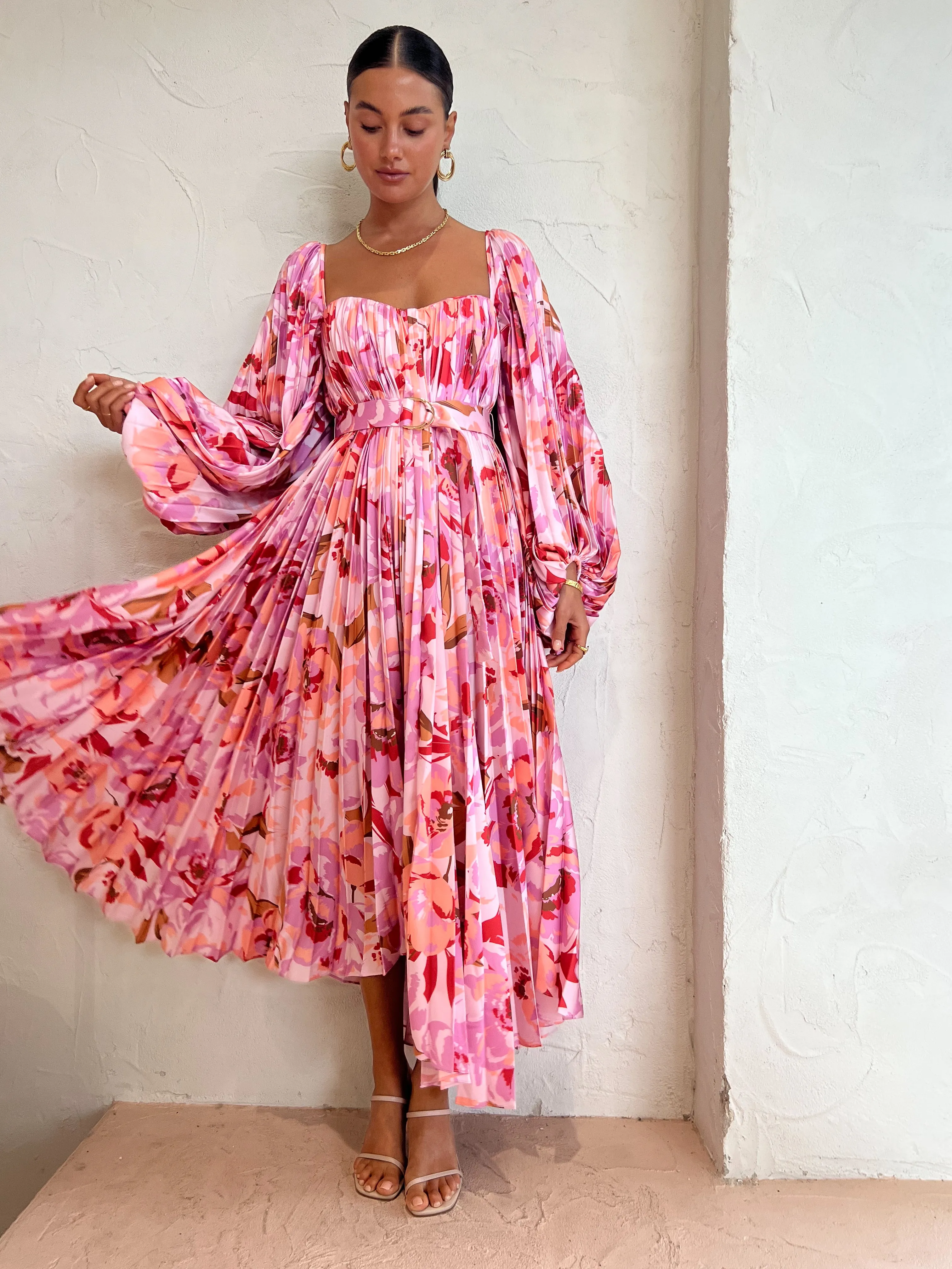 Acler Lothair Dress in Peony Harvest