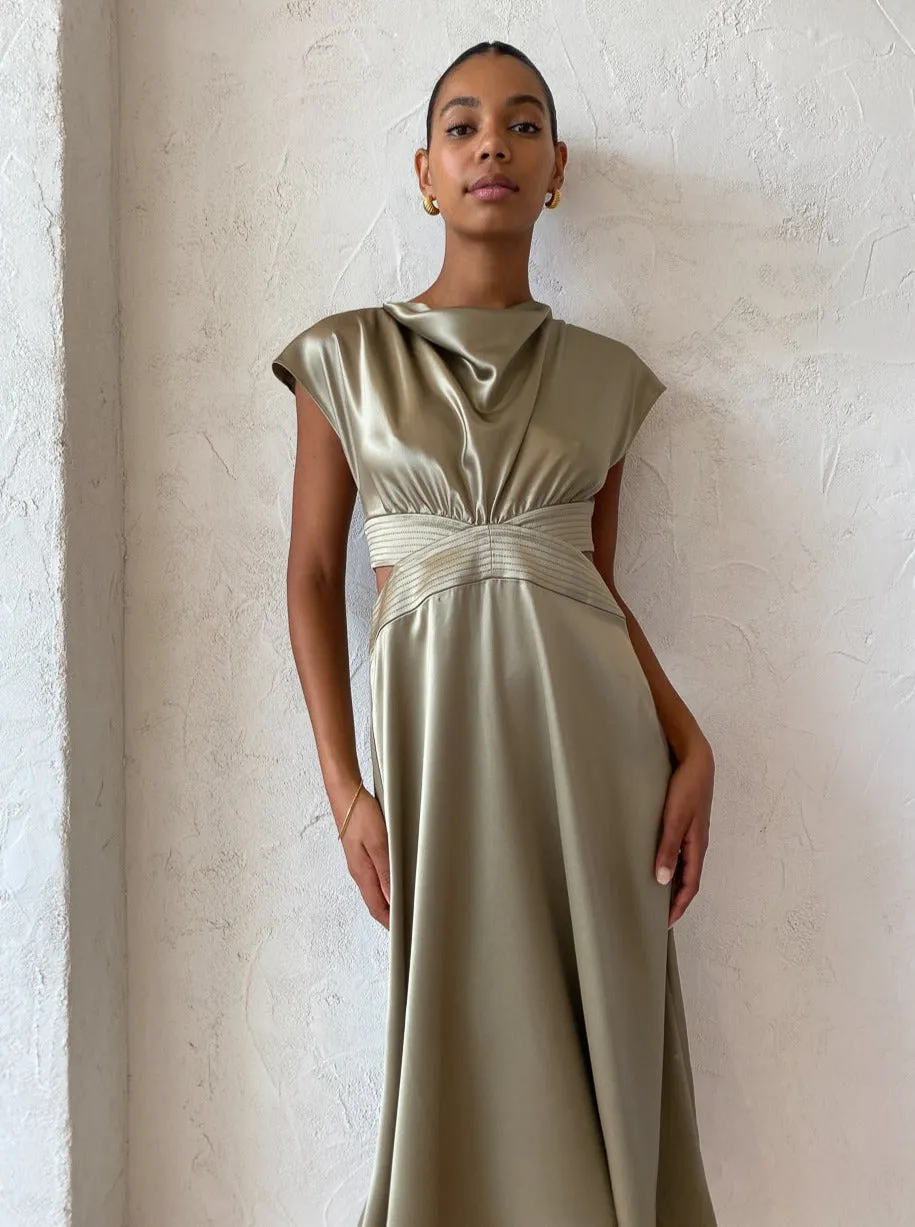 Acler Plympton Dress in Moss