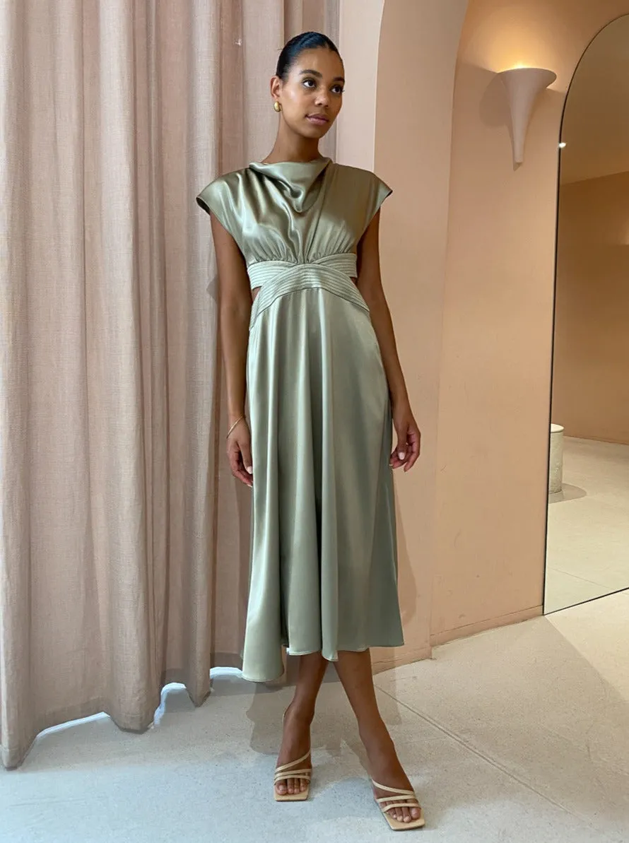 Acler Plympton Dress in Moss