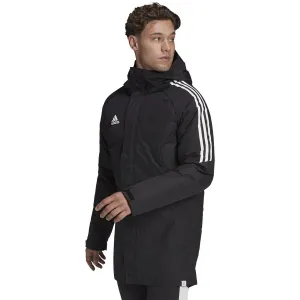 adidas Condivo 22 Stadium Parka Jacket H21252 BLACK/WHITE