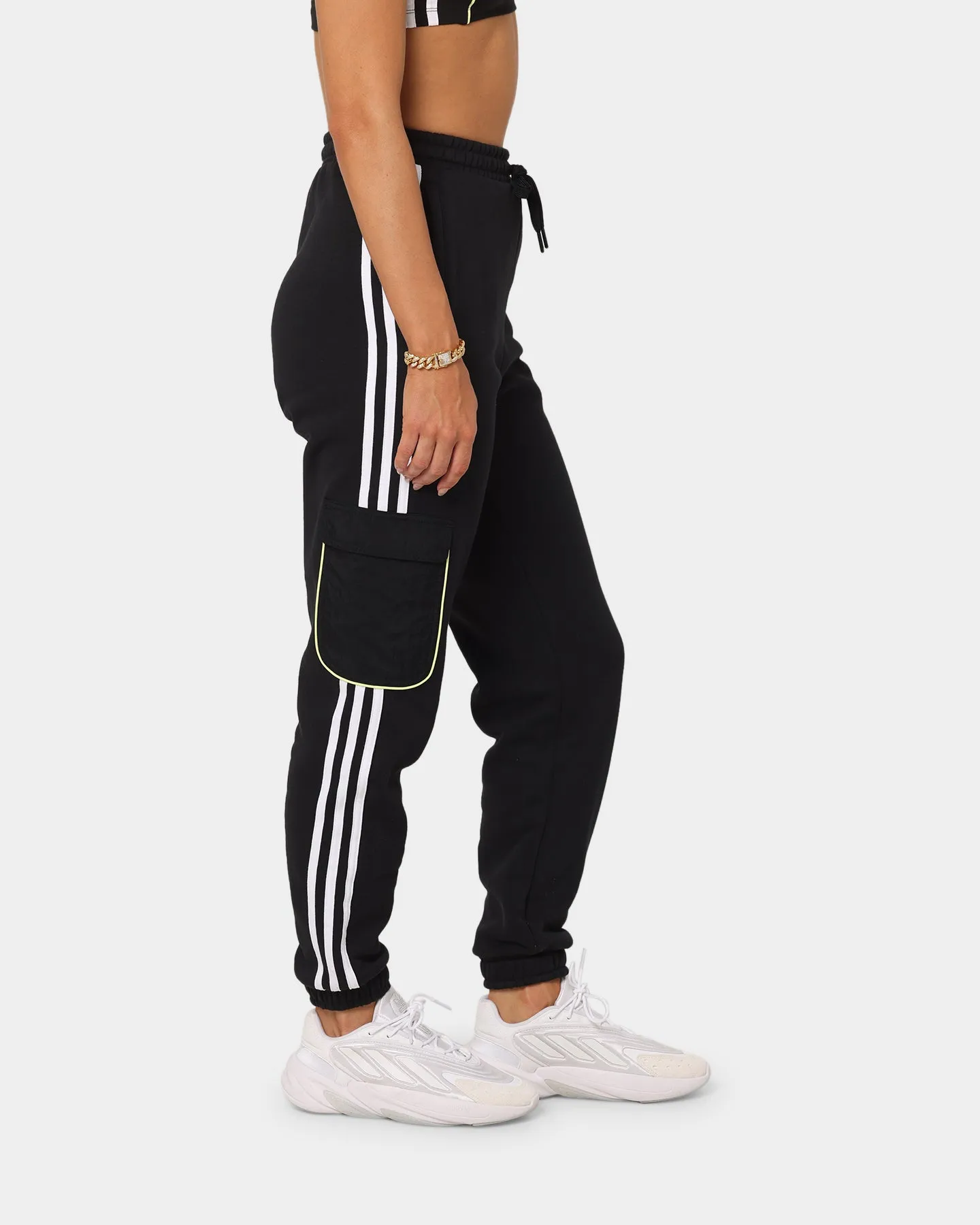 Adidas Women's Piping Cargo Pants Black