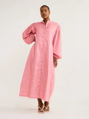 Ambra Maddalena Raphaella Dress in Pink Hearts