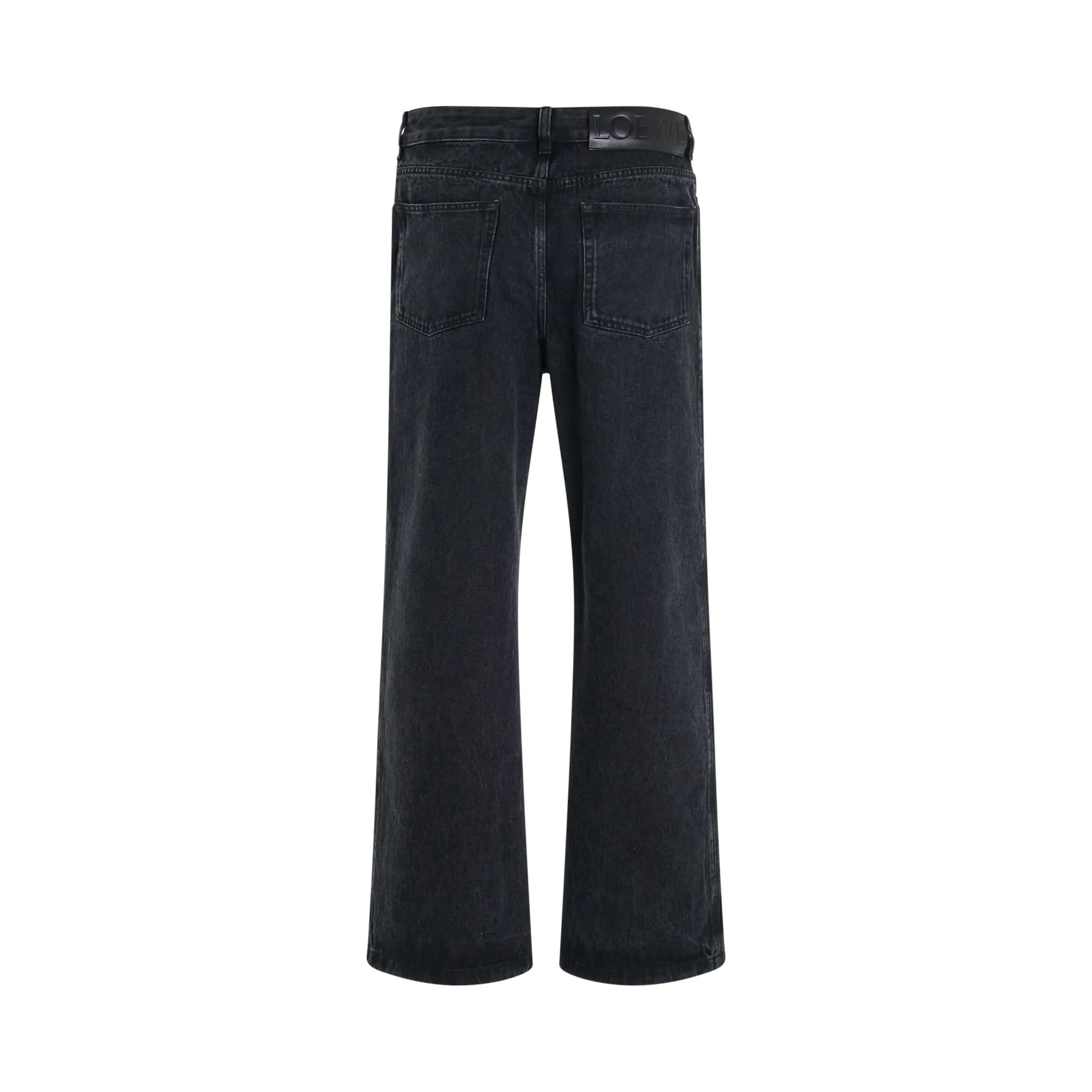 Anagram Baggy Jeans AF in Black Denim