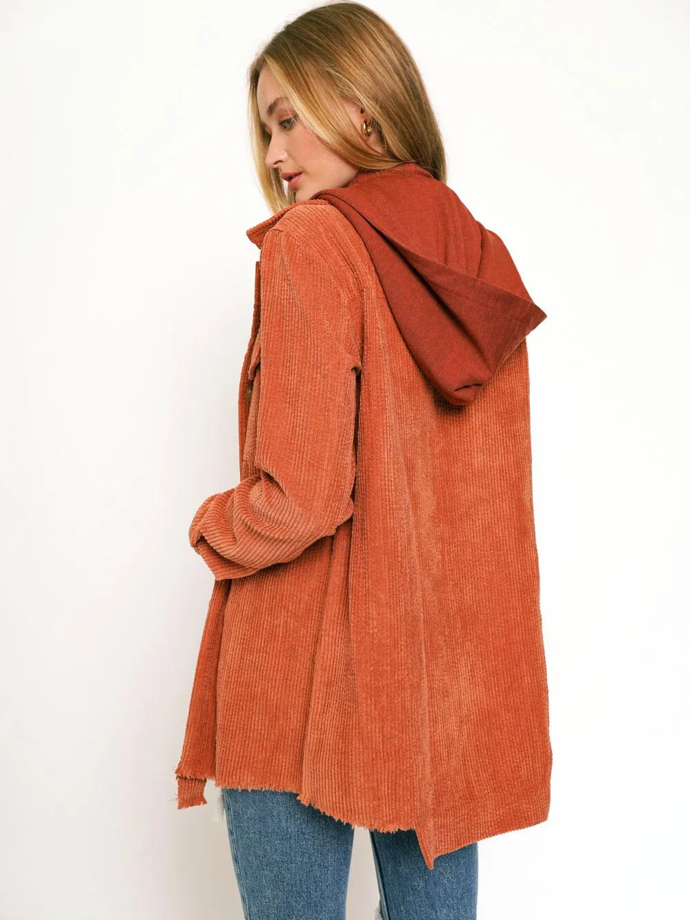 Antonella Corduroy Jacket - Brick