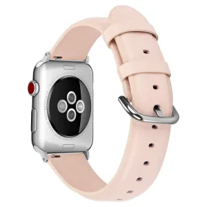 Apple Watch (45mm) cowhide genuine leather watch strap - Pink