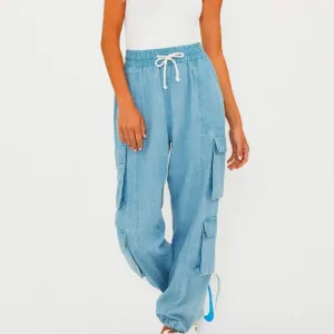 Beach Riot Cassius Pant- Denim Haze