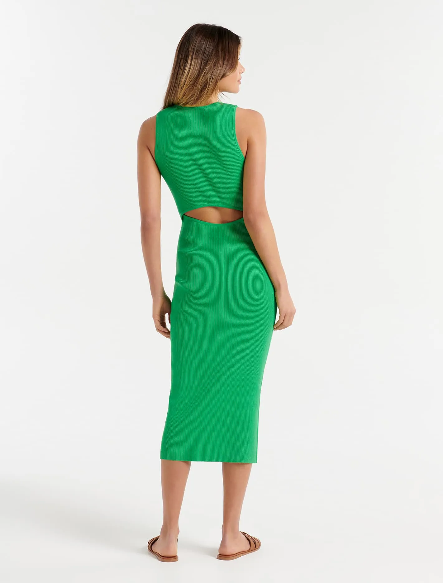 Becky Open Back Midi Knit Dress