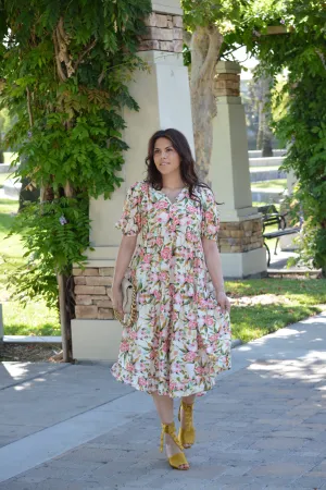 Bernadette Floral Midi Dress