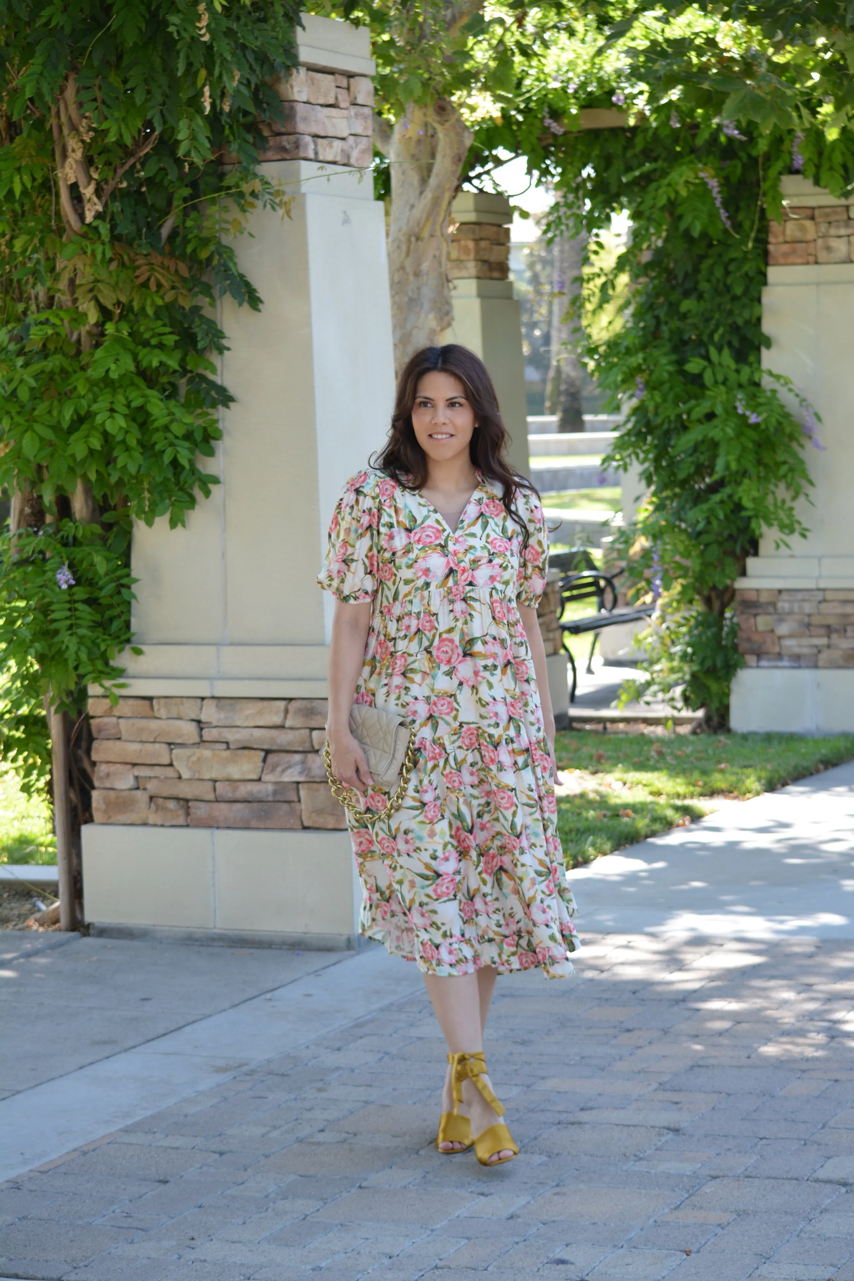 Bernadette Floral Midi Dress