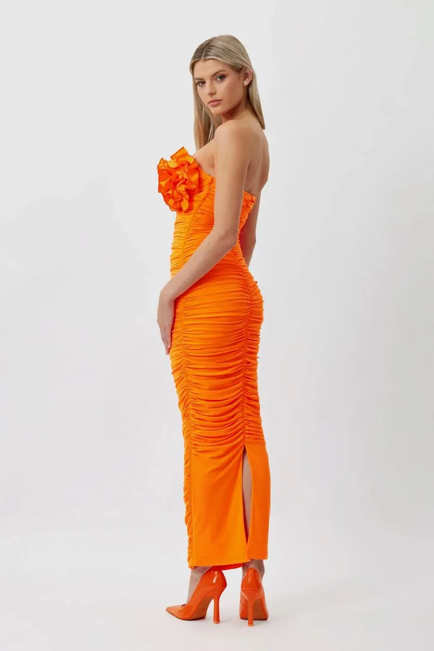 Bianca & Bridgett Tara Midi Dress - Orange