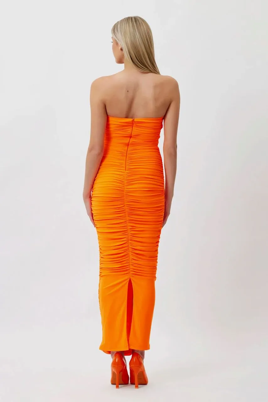 Bianca & Bridgett Tara Midi Dress - Orange