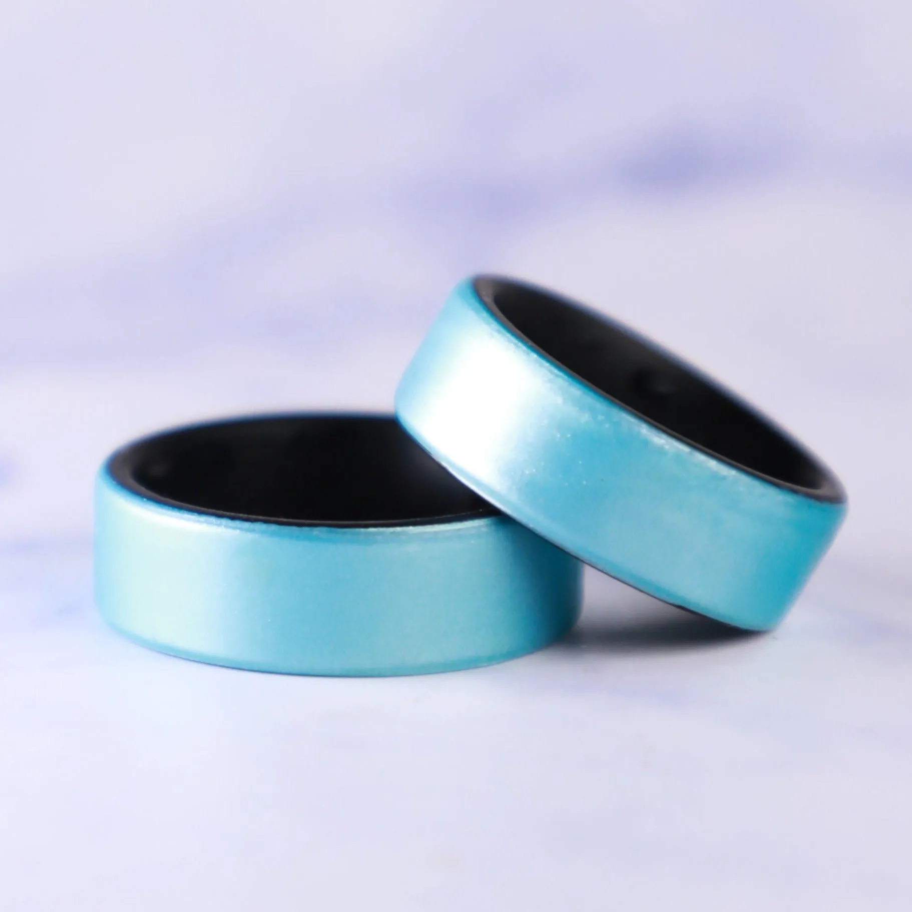 Blue Sky Dual Layer Breathable Silicone Ring