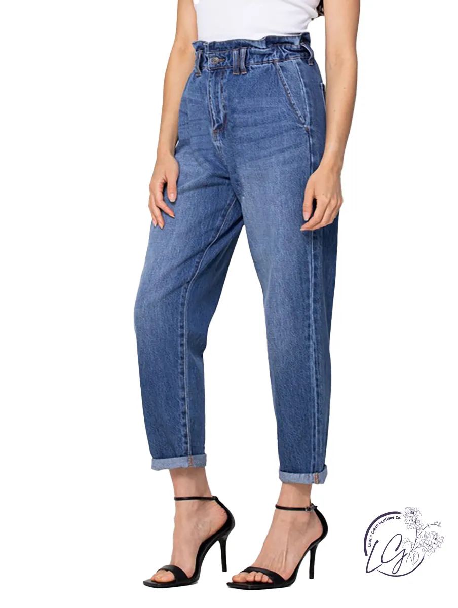 Brenda High-Rise Mom Straight by Cello Jeans