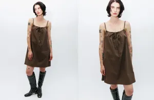 Brown Bow Dress