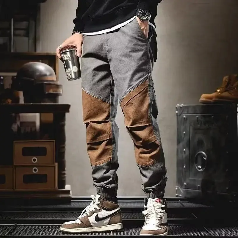 Casual Patchwork Safari Style Pants