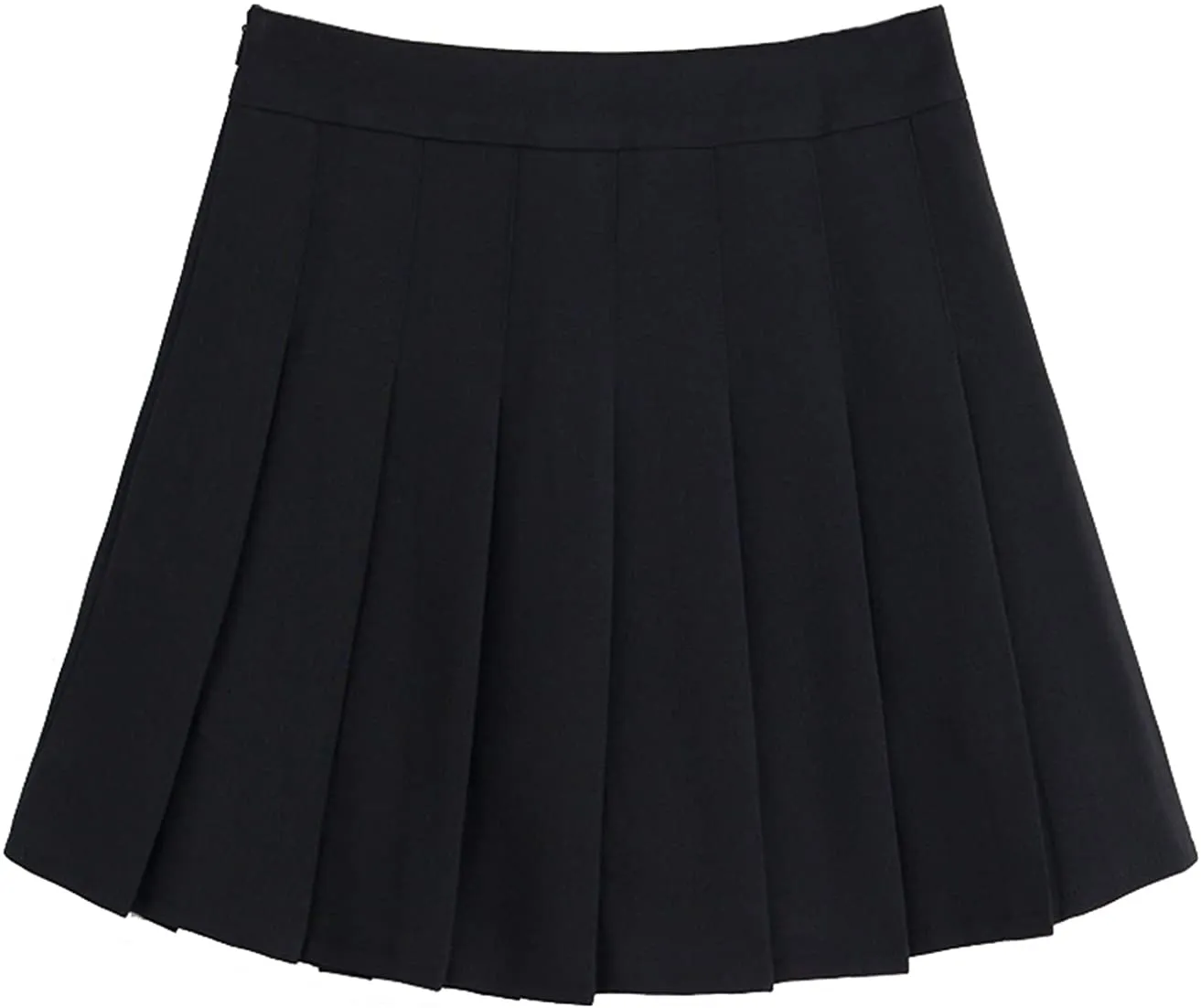 chouyatou Women's Simple High Waist All Around Pleated A-Line Skirt