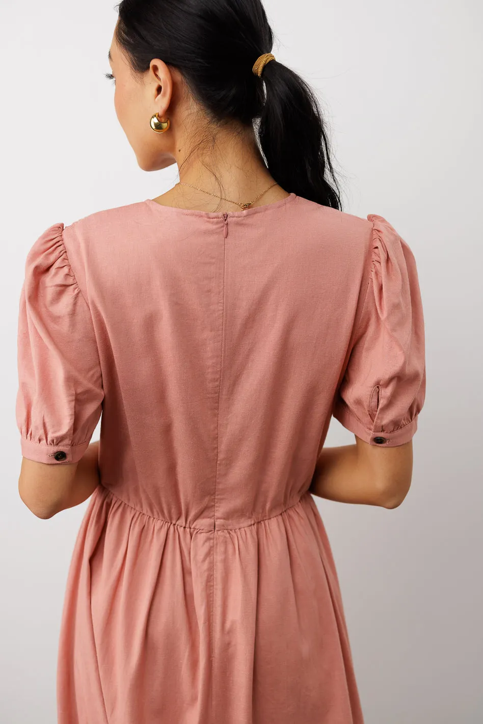 Cyrus Midi Dress in Pink - FINAL SALE