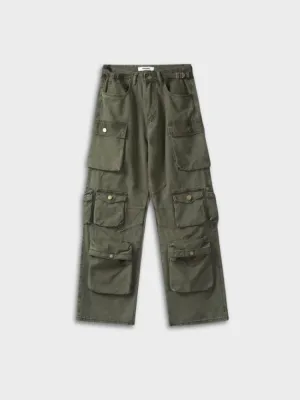 Decarba Loose Fit Pocket Cargo