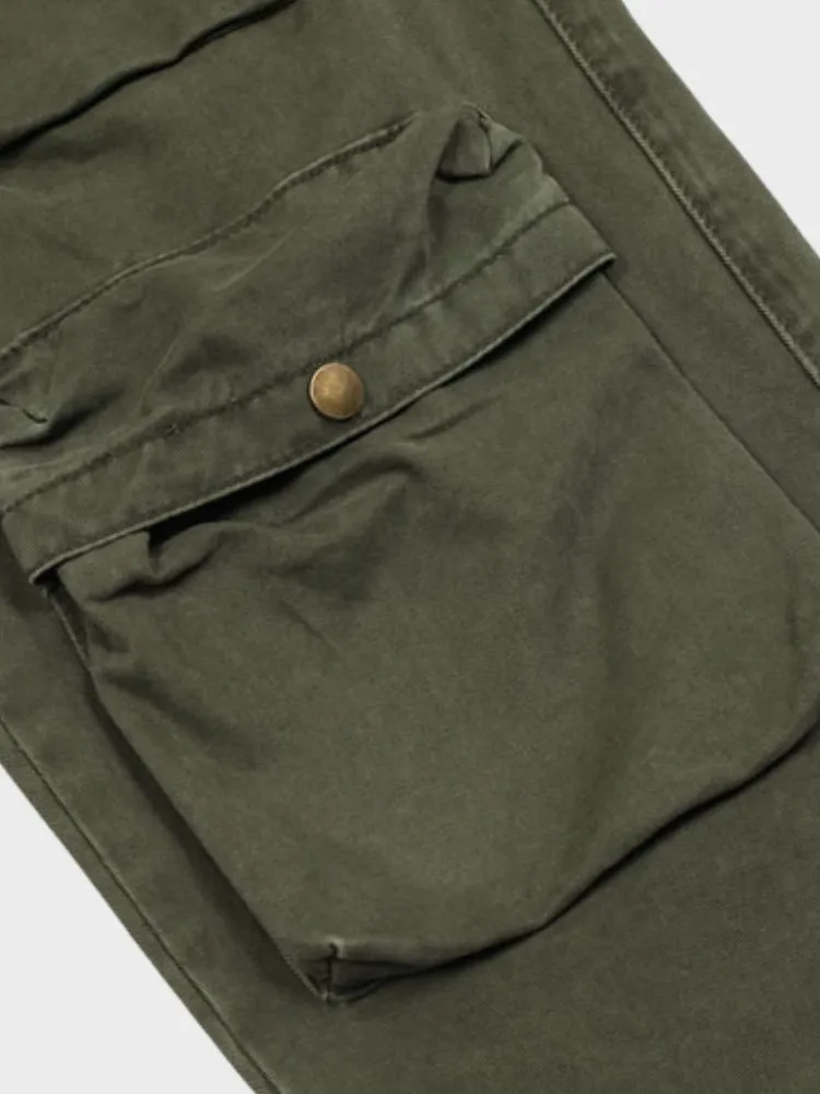 Decarba Loose Fit Pocket Cargo