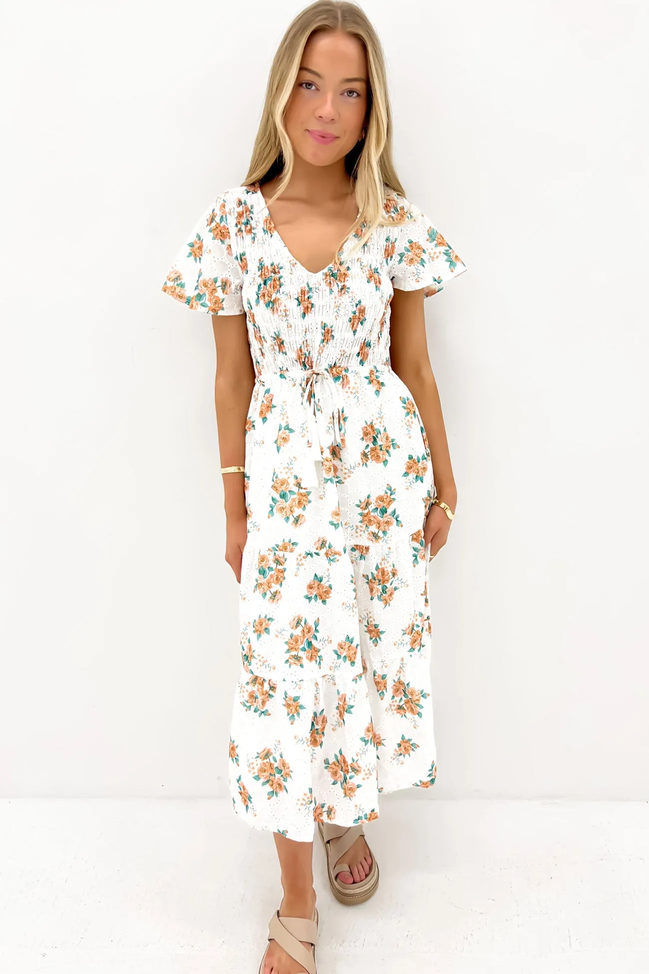 Delphina Midi Dress Romance