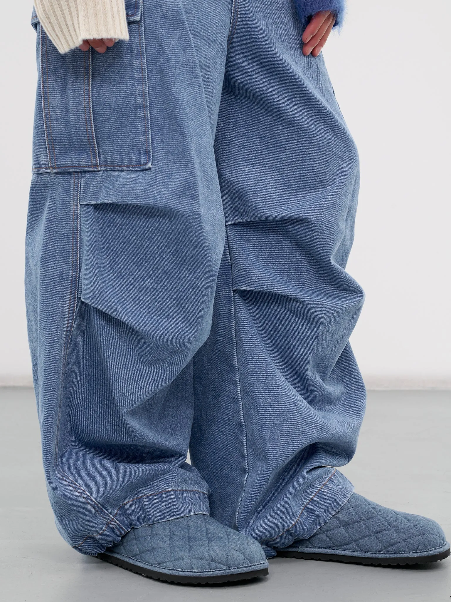 Denim Cargo Pants (PUJU0082X0-USCW91-BLUE)