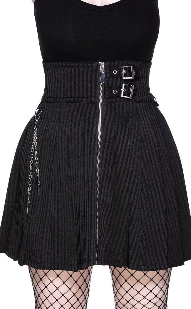 Devil in Disguise Skirt | Pinstripe