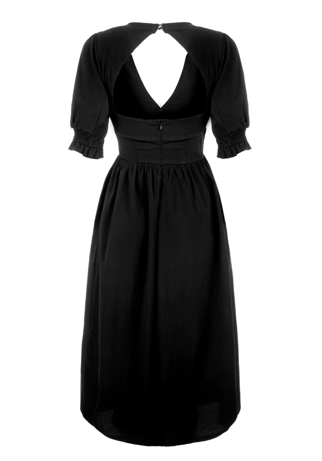 DIVINATION TEXTURED MIDI DRESS