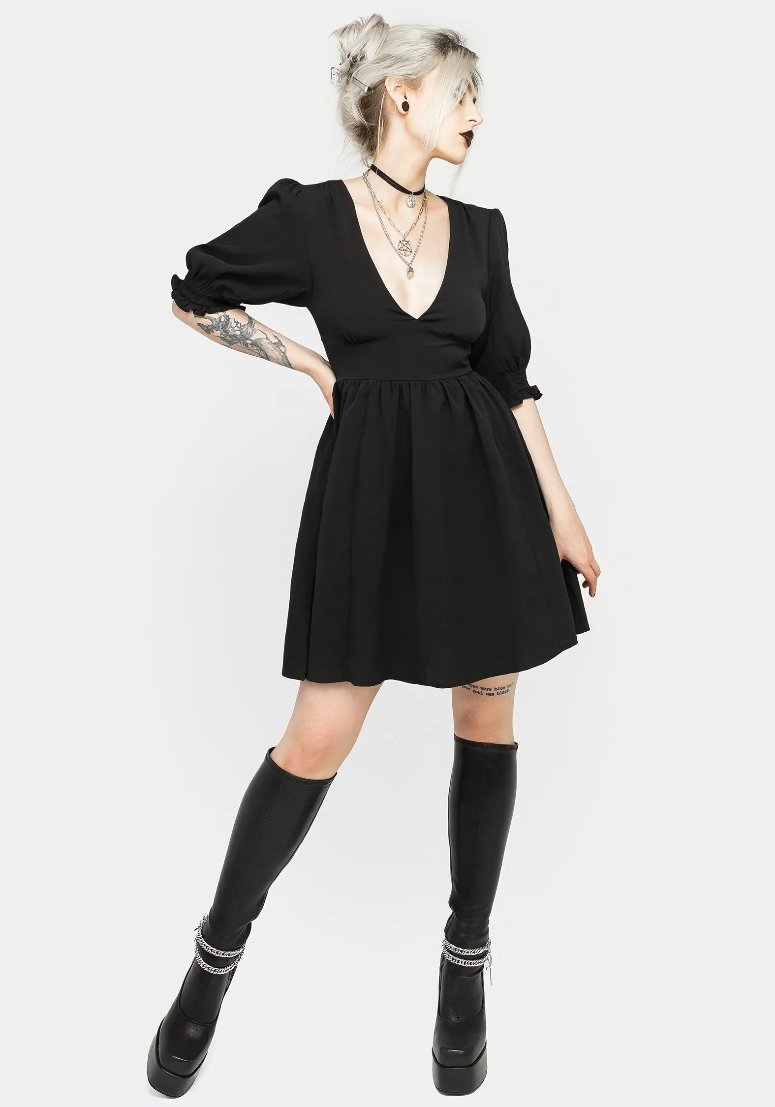 Divination Textured Mini Dress