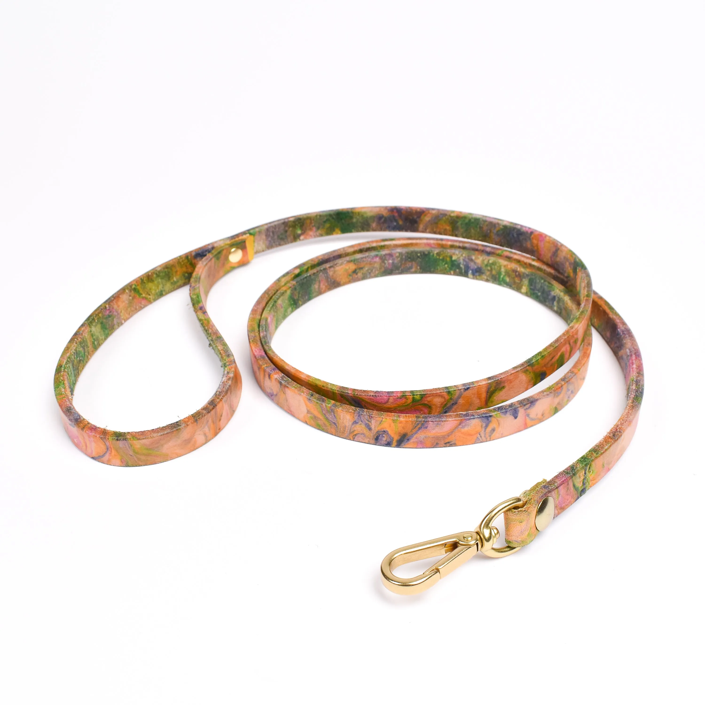 Dog Leash • Marbled Leather