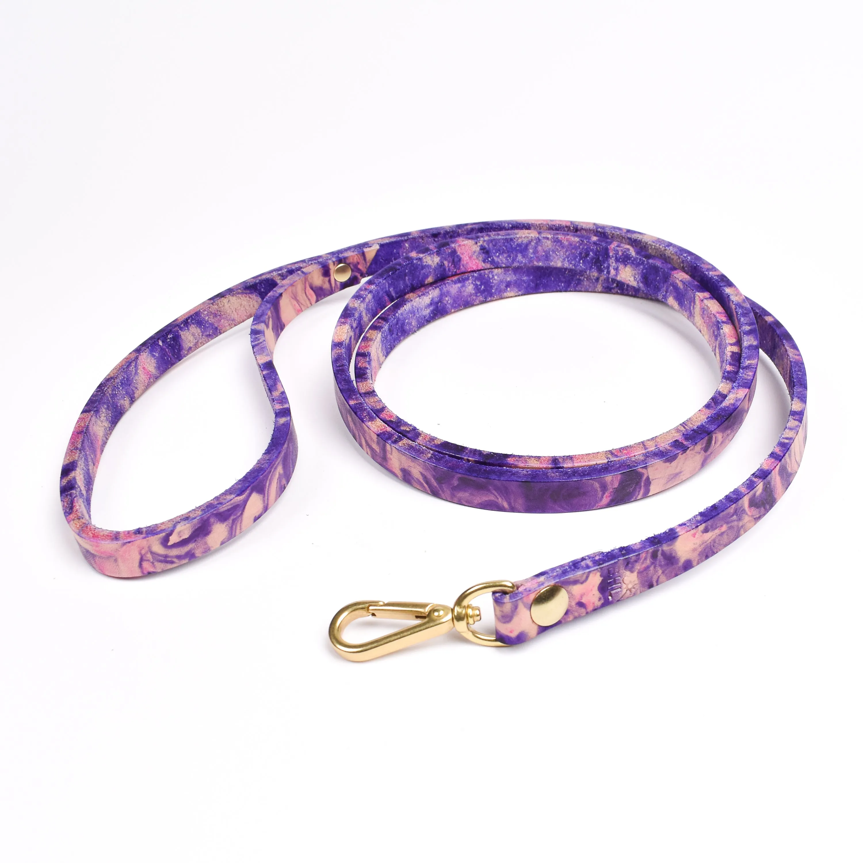 Dog Leash • Marbled Leather