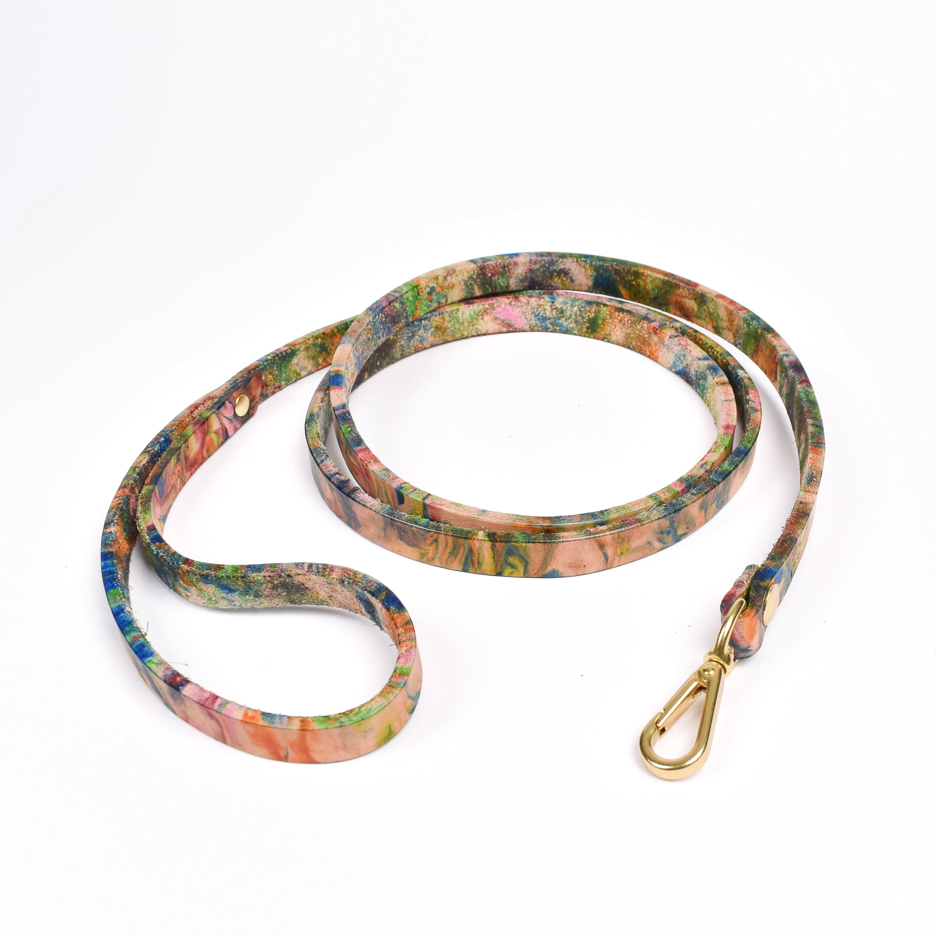 Dog Leash • Marbled Leather