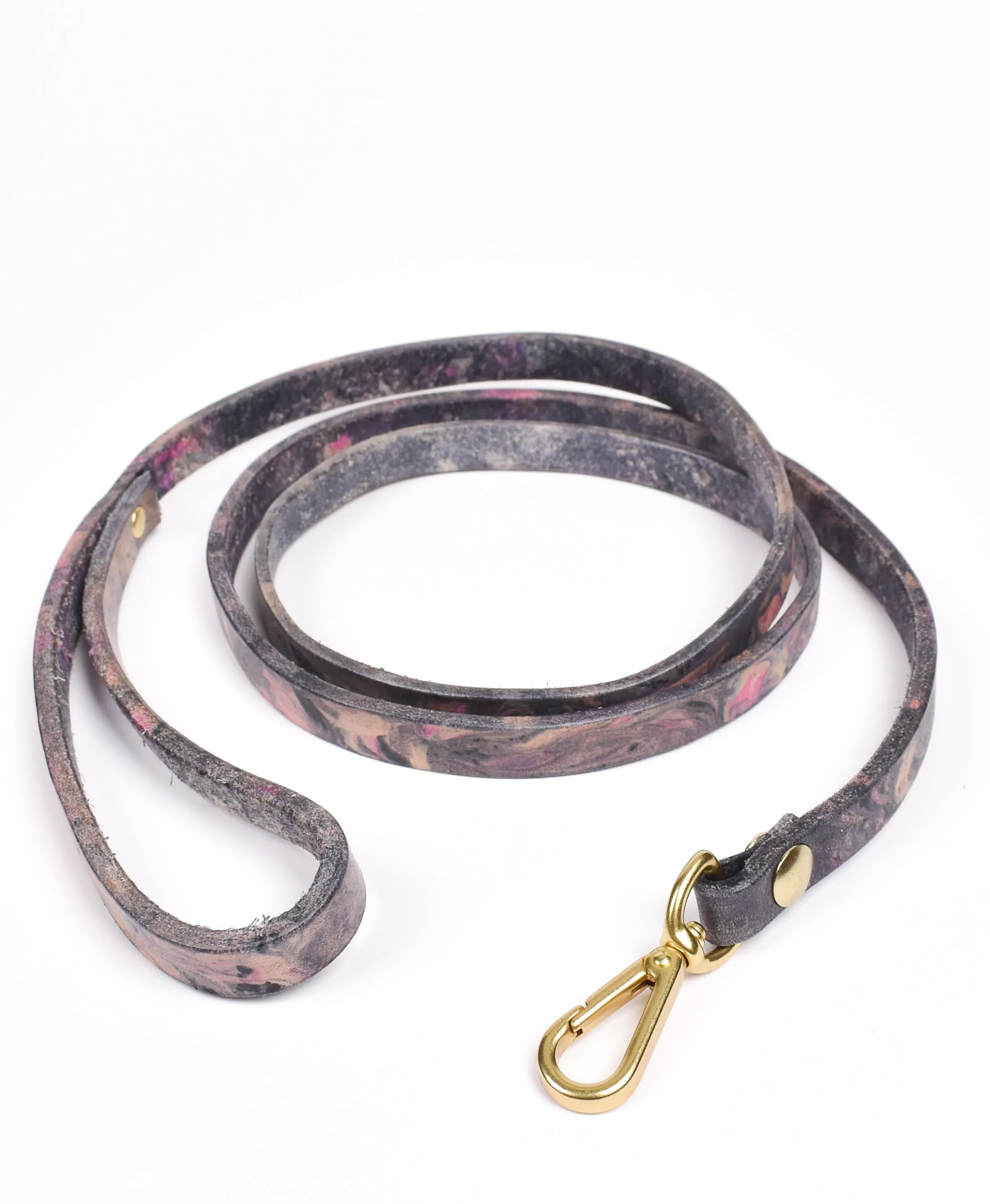 Dog Leash • Marbled Leather