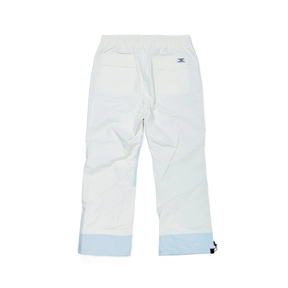 DOUBLE BOX TRACK PANTS WHITE / SKY