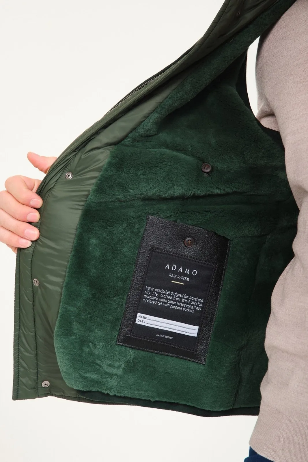 Emerald Green Waterproof & Rex Fur Vest