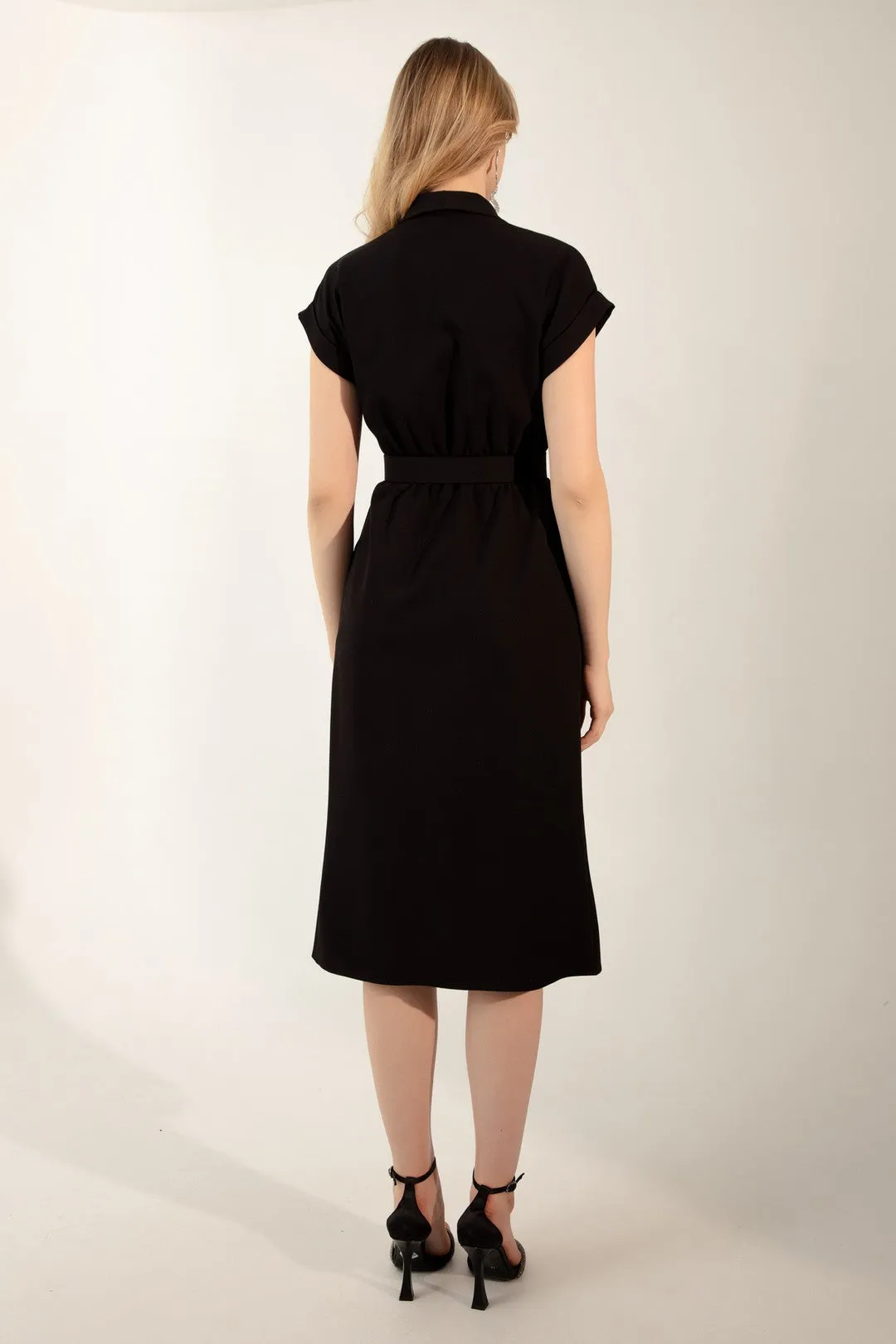 Female Cruve Yaka Arched Midi Dress