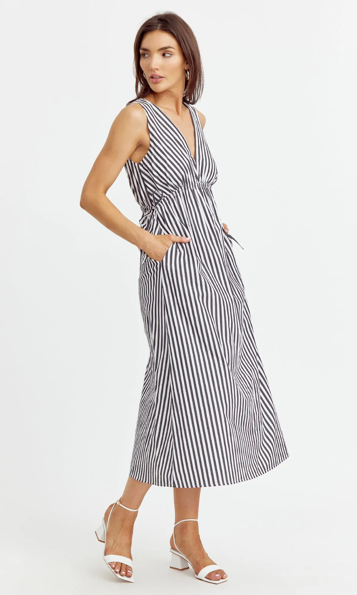 Ferbie Stripe Midi Dress