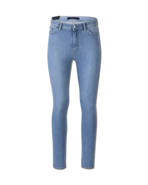 Five-Pocket Mid-Rise Skinny Jeans