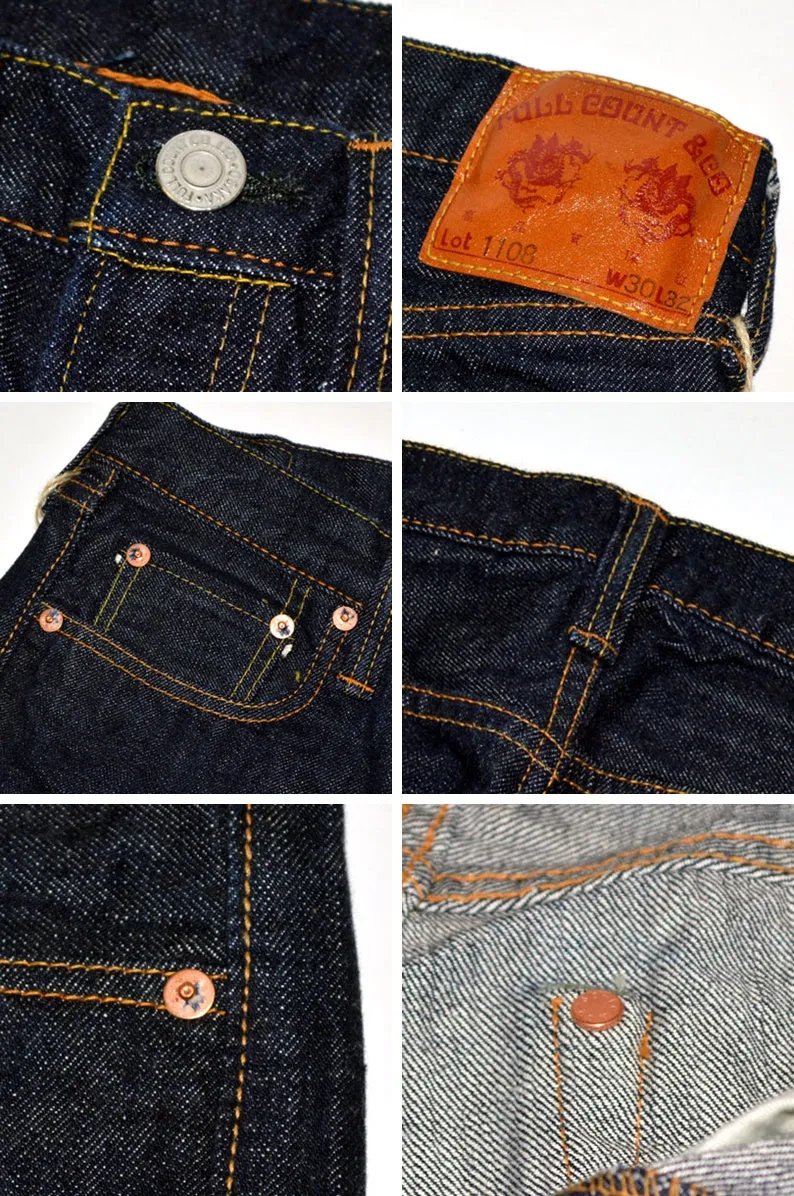 FULL COUNT "1108" Slim Straight Denim