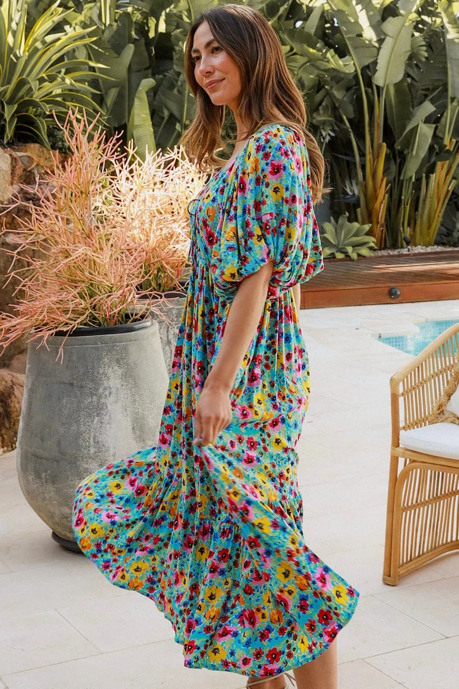 GARDEN PARTY MIDI DRESS