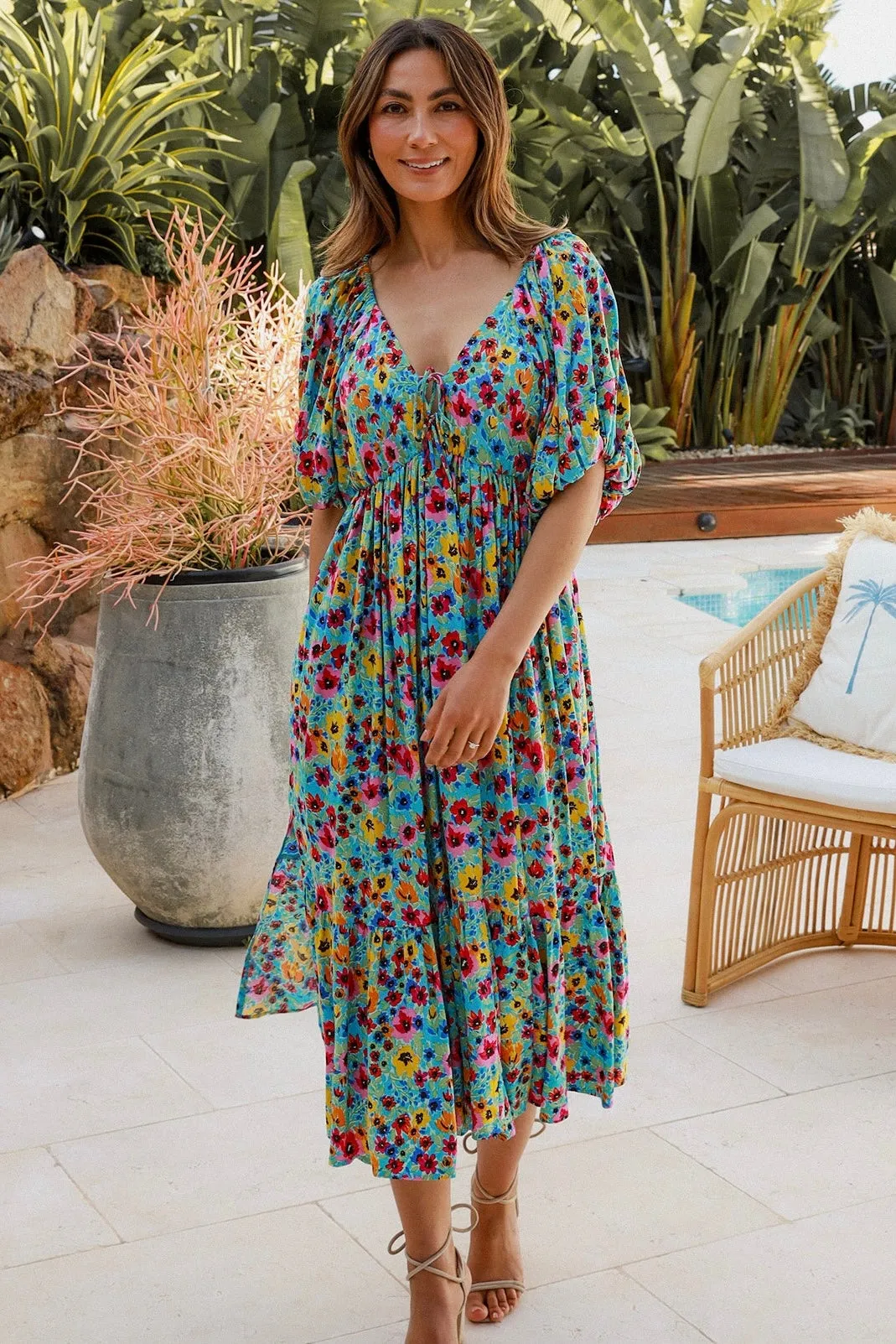 GARDEN PARTY MIDI DRESS