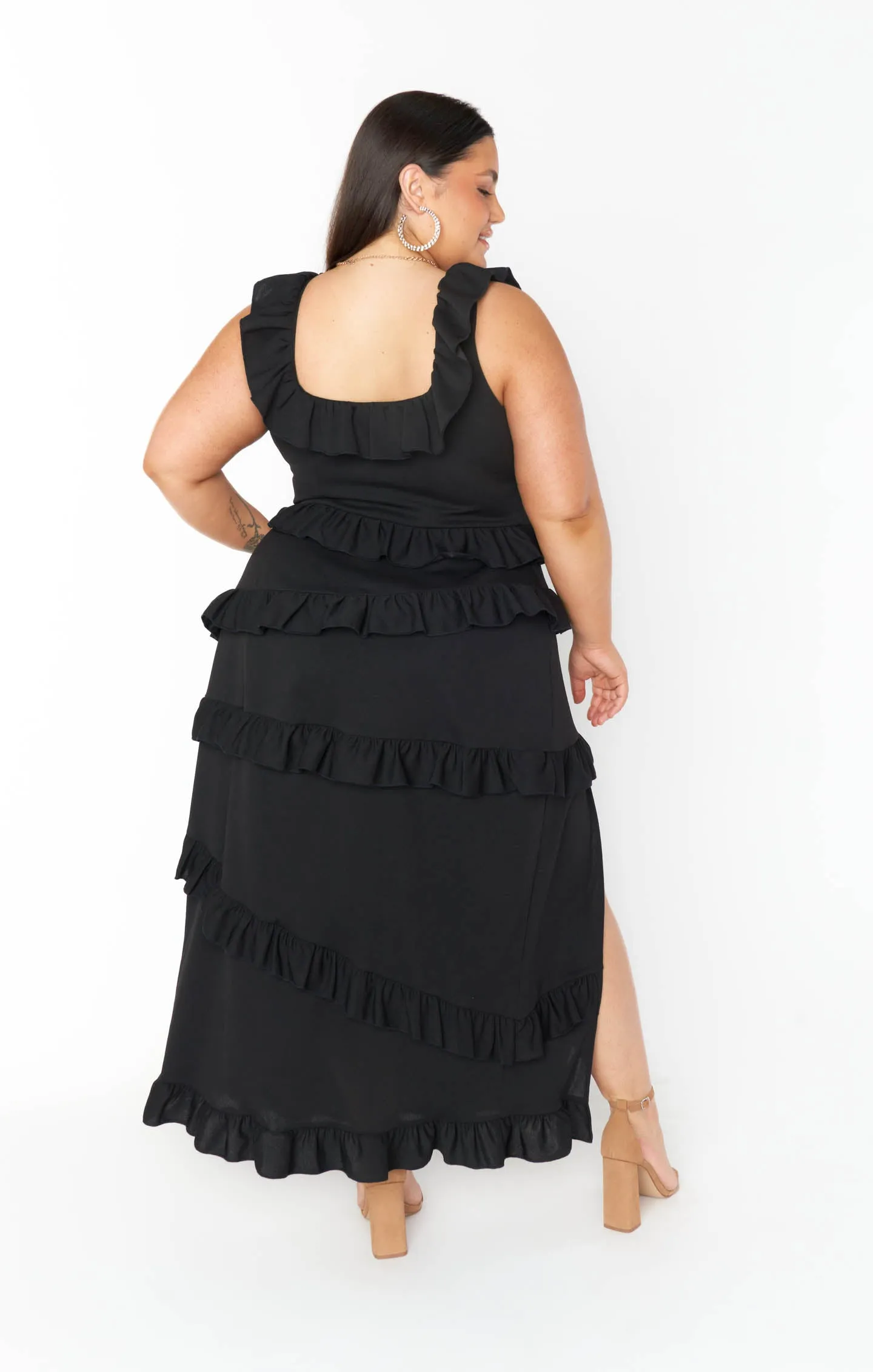 Greta Dress ~ Black Stretch