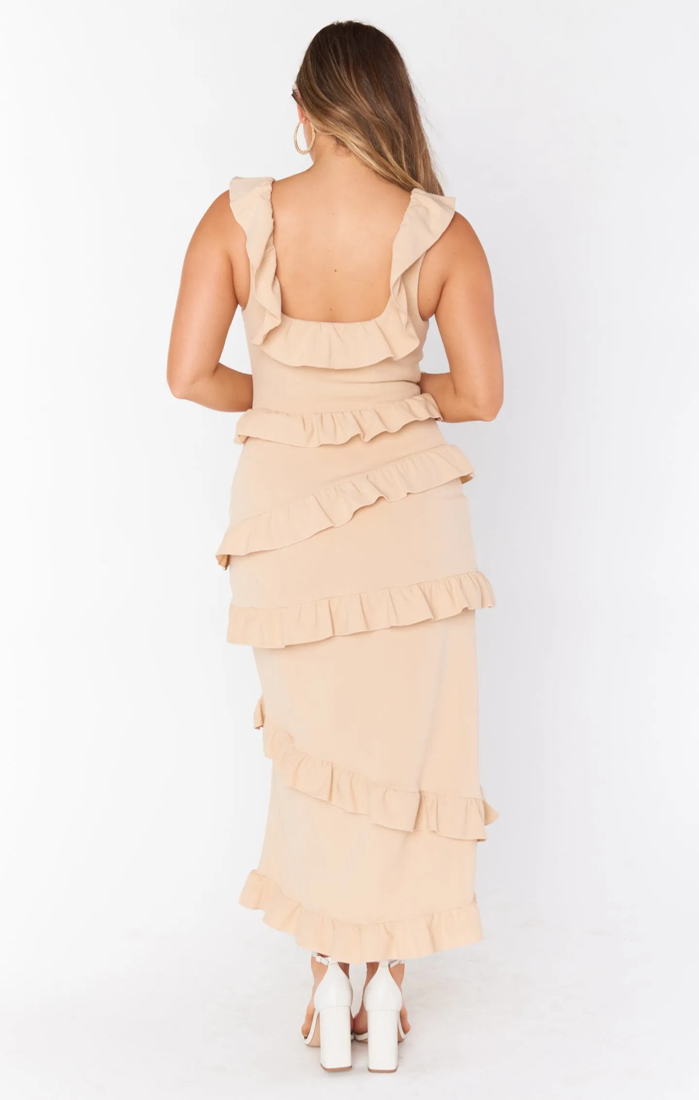 Greta Dress ~ Champagne Stretch