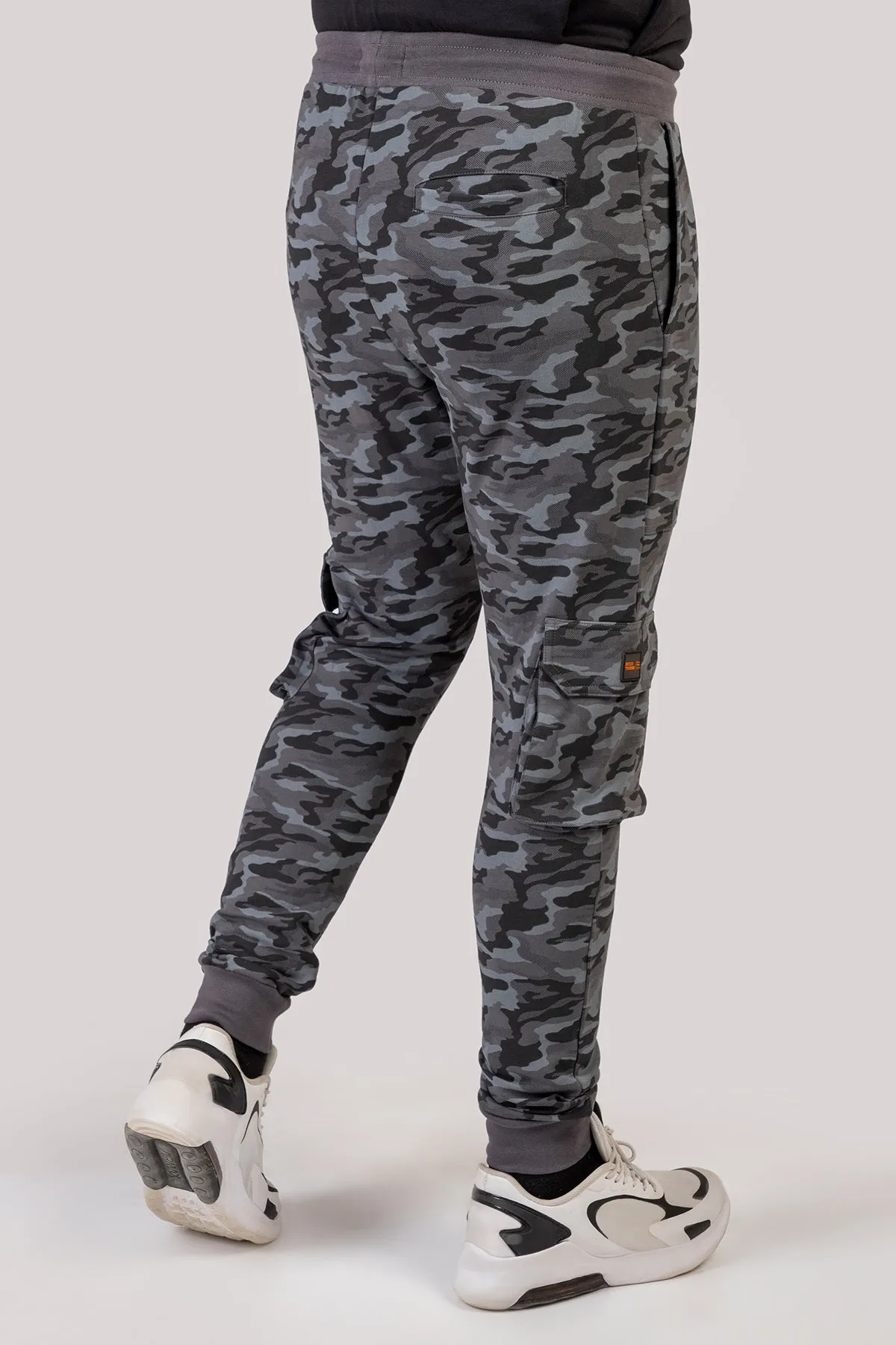 Grey Camo Cargo Jog Pants (Plus Size) - W23 - MTR098P