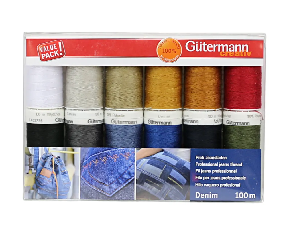 Gutermann Denim Thread Set 12 PK