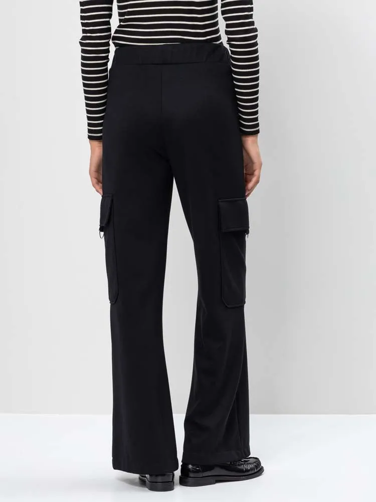 H Black Cargo Trousers