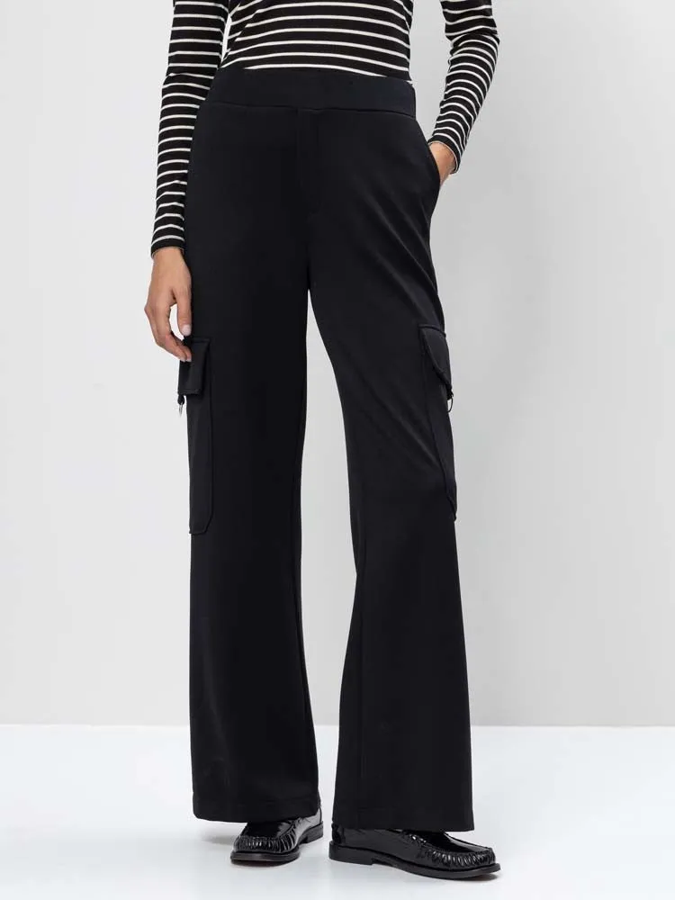 H Black Cargo Trousers