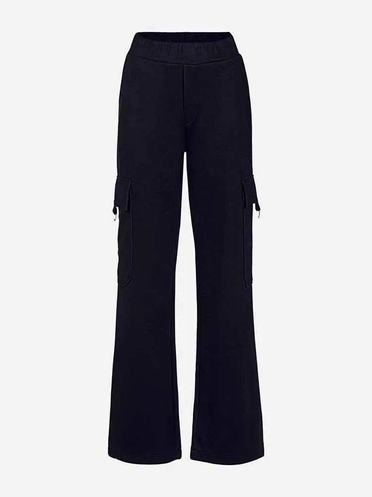 H Black Cargo Trousers